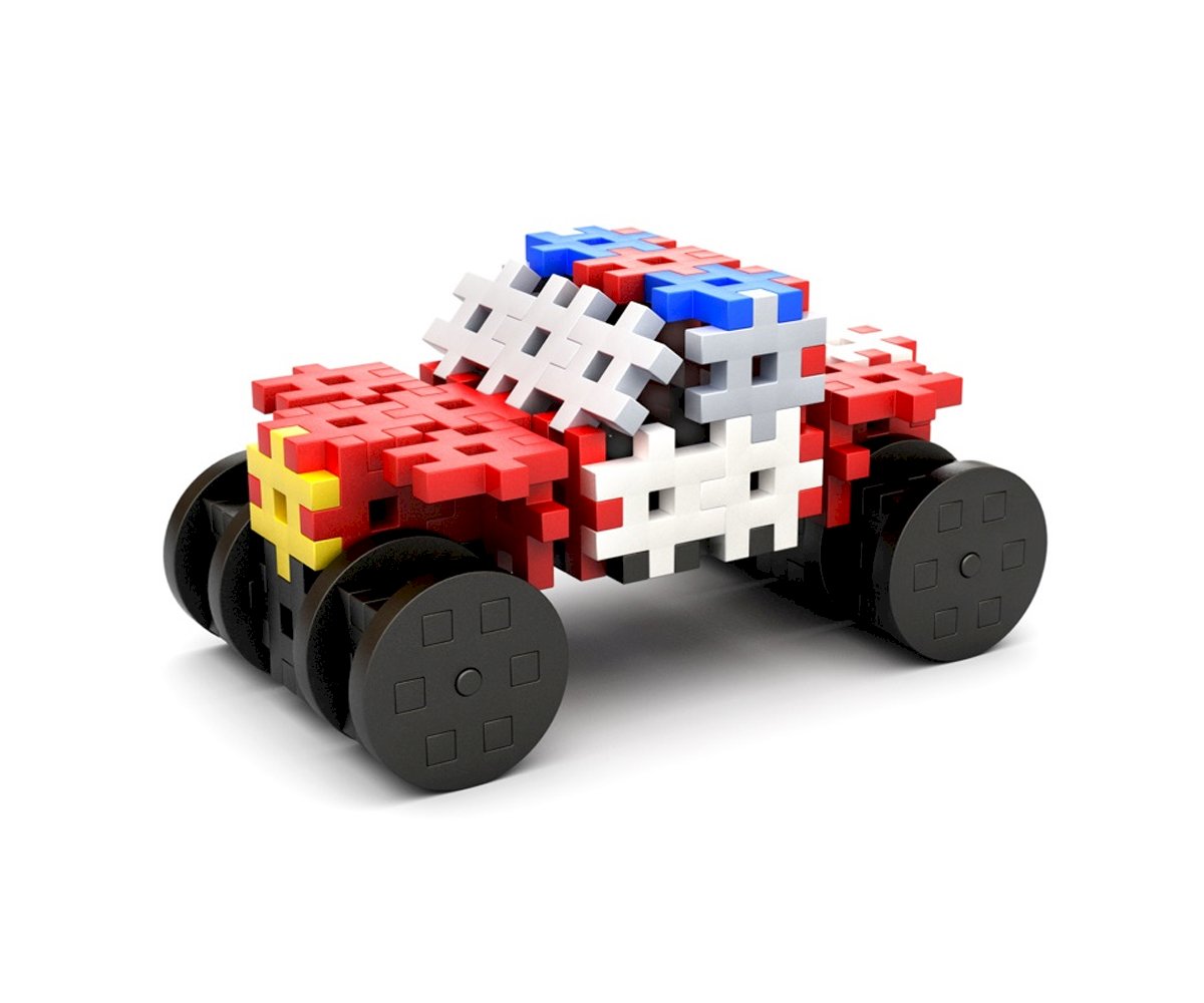 Peças de Construção Veículos Bombeiros 4 em 1