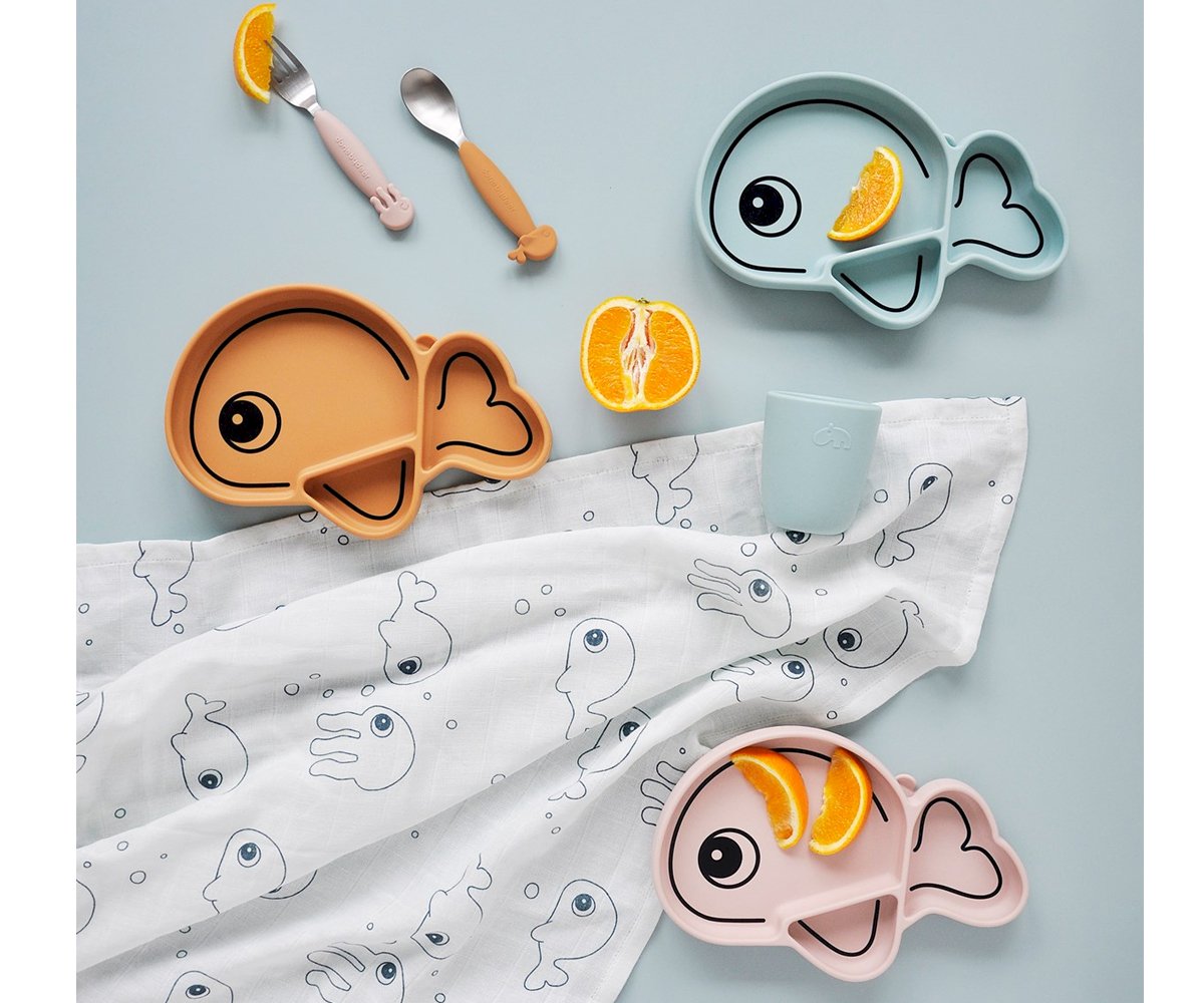 Plato Silicona Stick&Stay Wally Blue