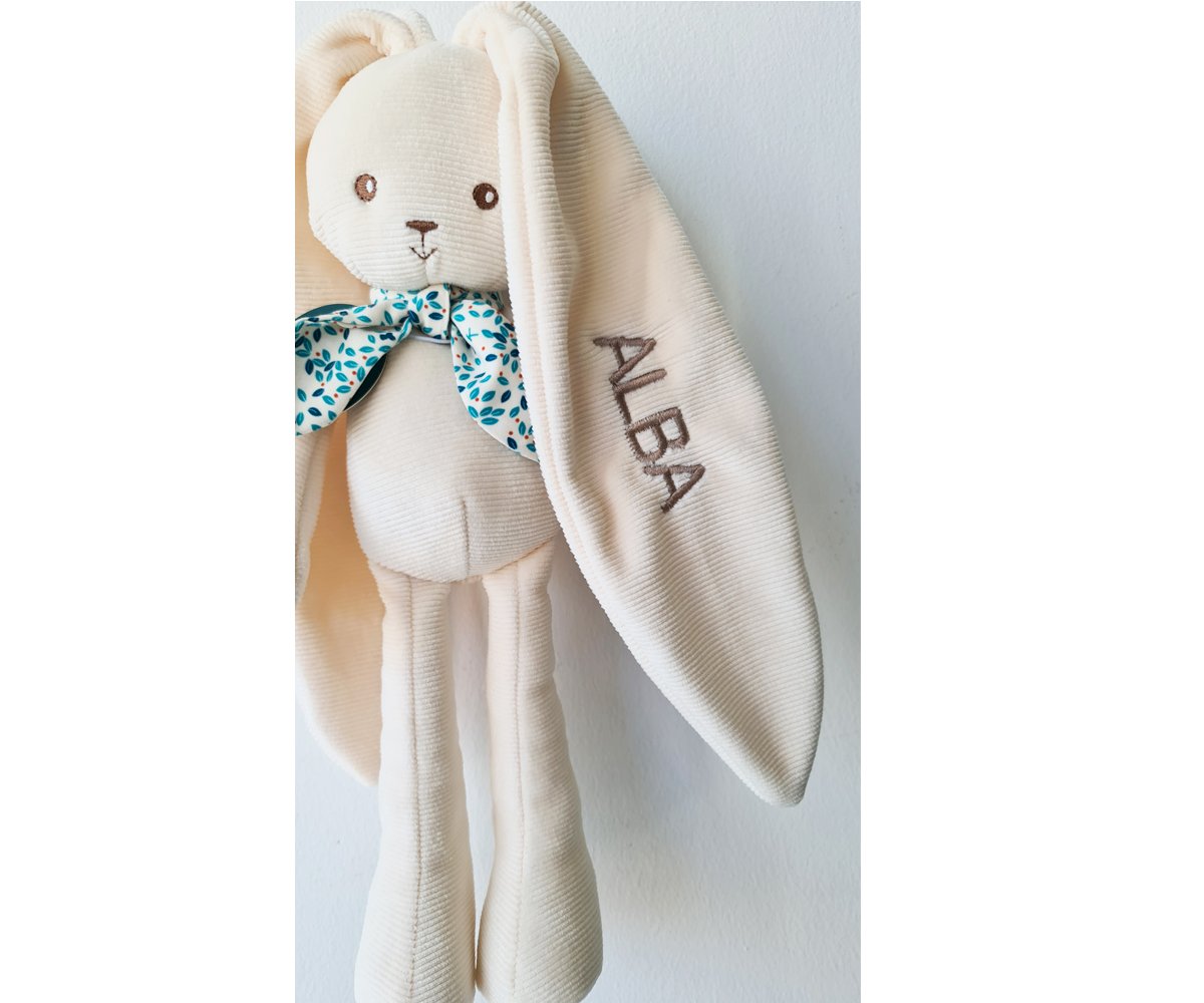 Peluche Coelho Creme Médio Personalizável