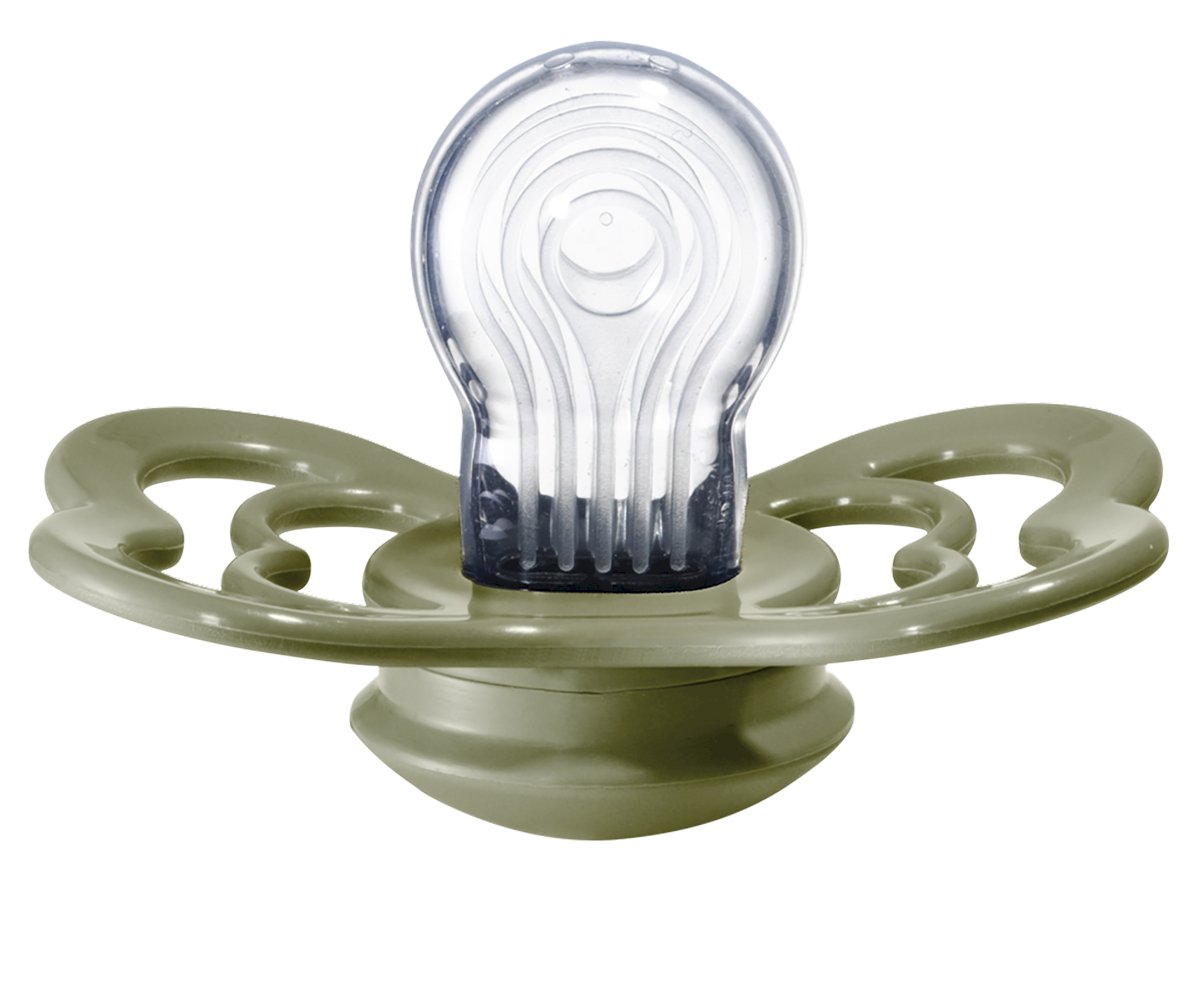 2 Chupetes BIBS Supreme Honey Bee/Olive Silicona