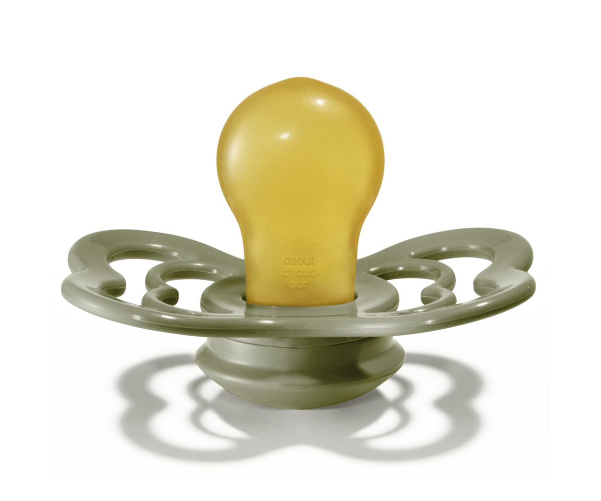 2 Chupetas BIBS Supreme Latéx Honey Bee/ Olive