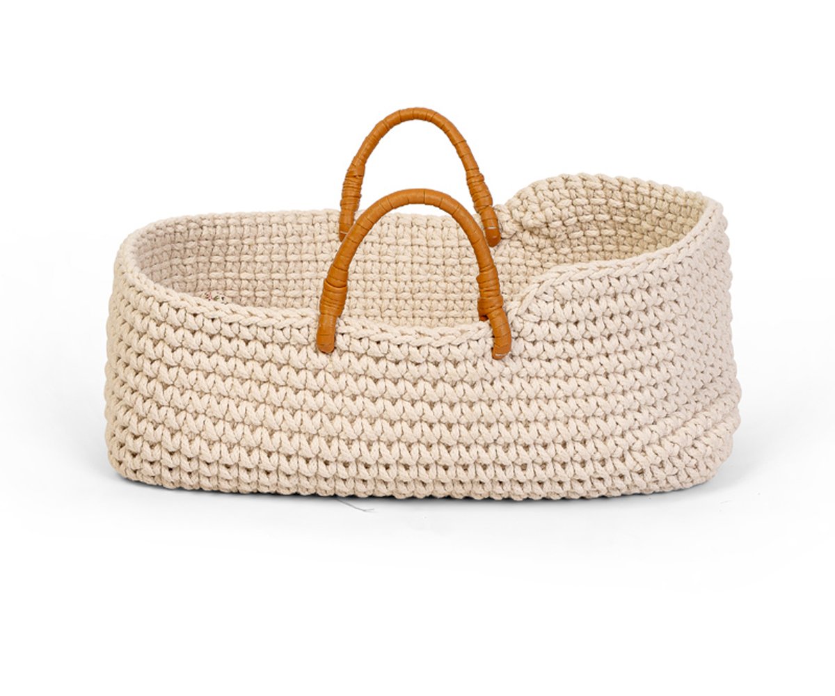 Capazo Moisés Pequeño Croché para Muñecas