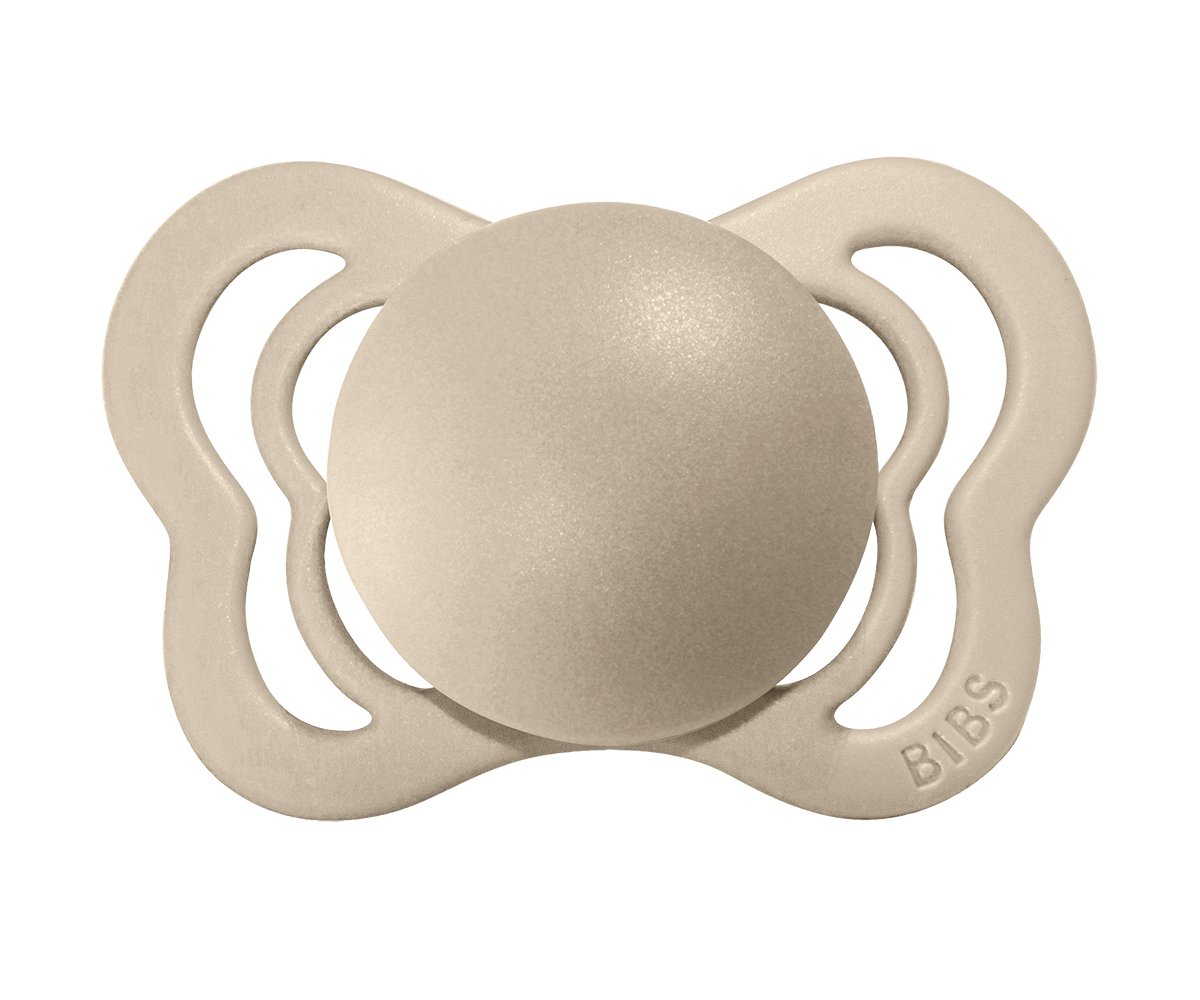 Pack 2 Succhietti BIBS Couture Vanilla/Peach Silicone