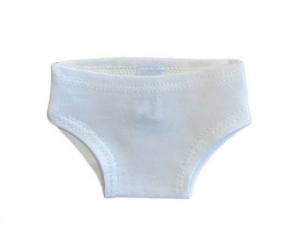 Braguita Blanca Lisa para Muñeco Gordis