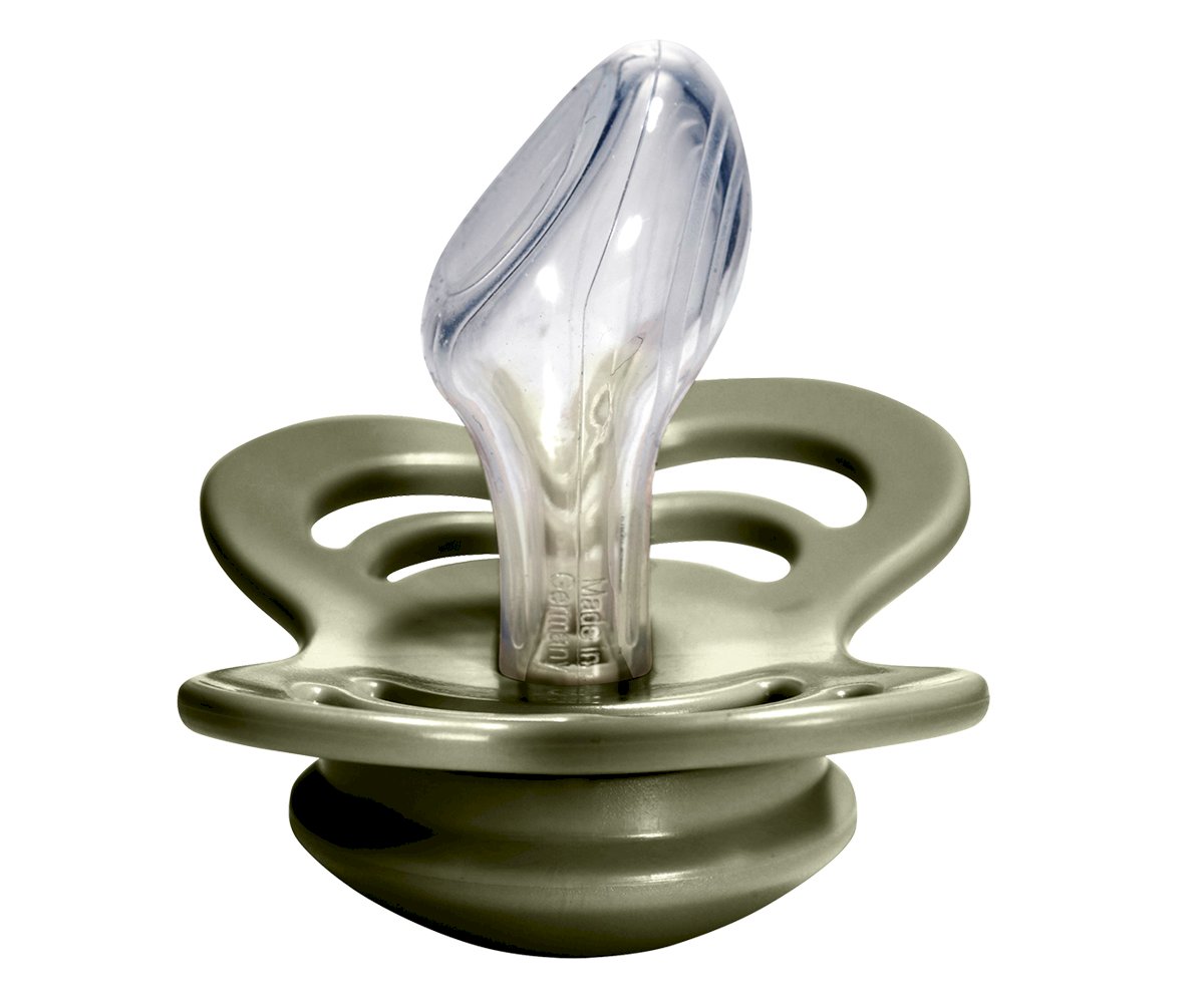 2 Chupetas BIBS Couture Silicone Vanilla/Olive