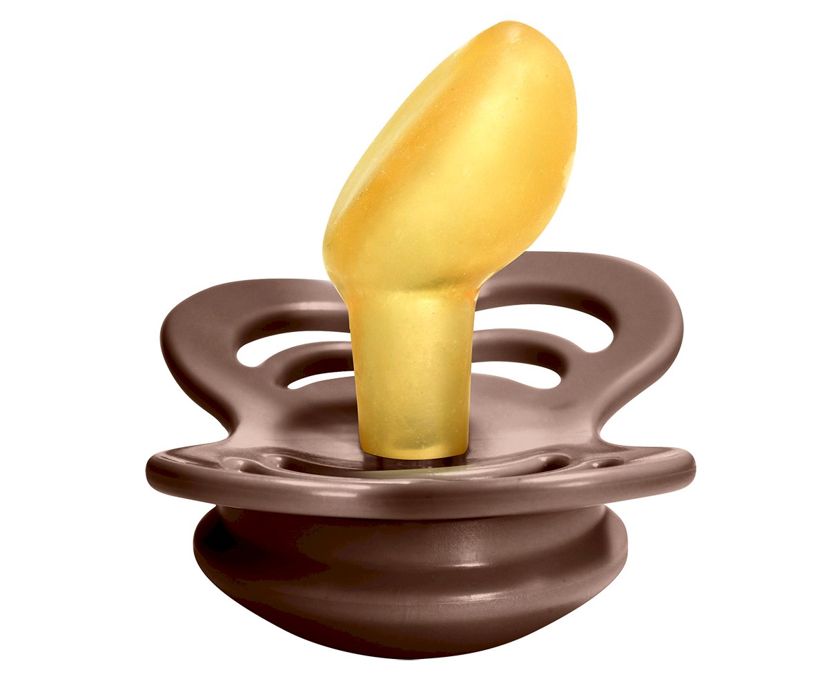 2 Chupetas Bibs Couture Latéx  Vainilla/Mocha