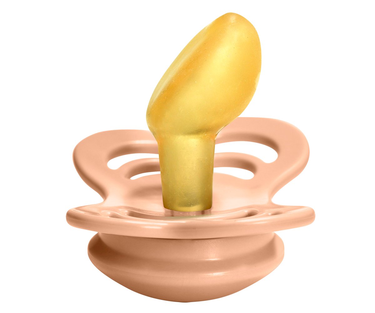 2 Chupetas BIBS Couture Latéx Vainilla/Peach