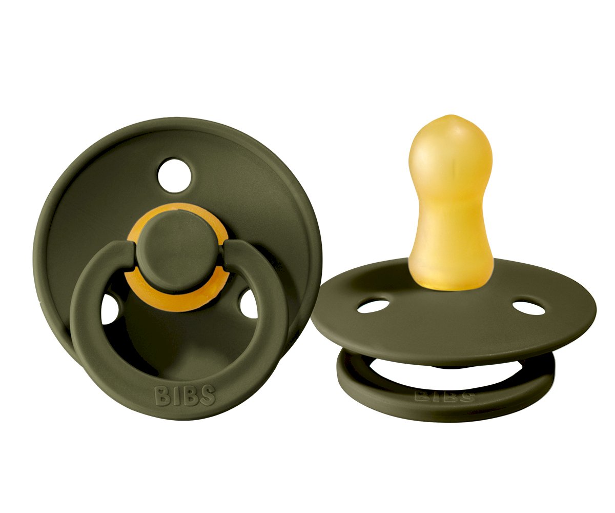 2 Succhietti BIBS Colour Round Sage/Hunter Green