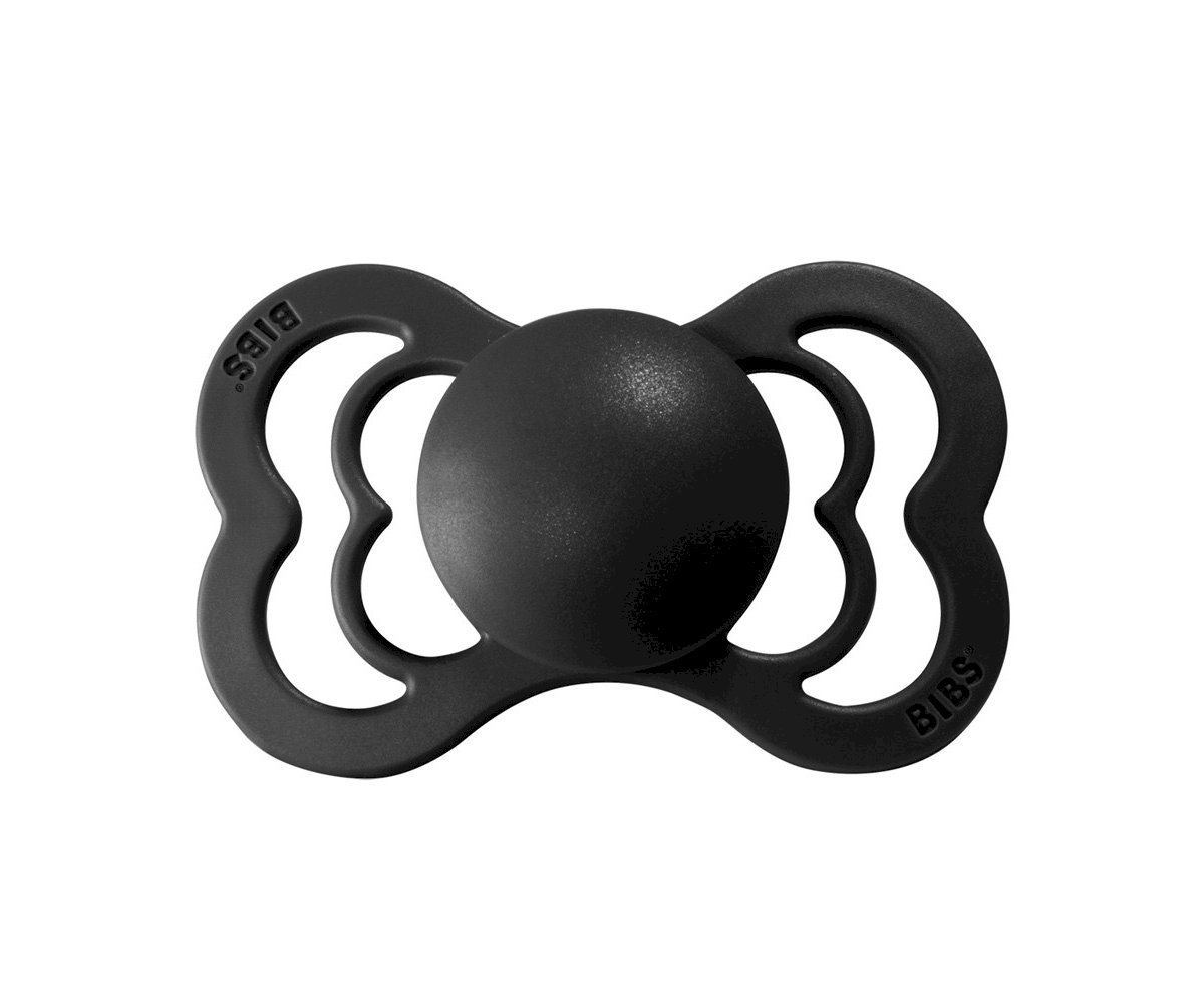 Pack 2 Succhietti BIBS Supreme Cloud/Black Silicone