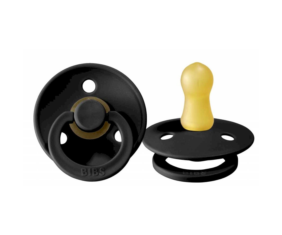 2 Succhietti BIBS Colour Round Black/White