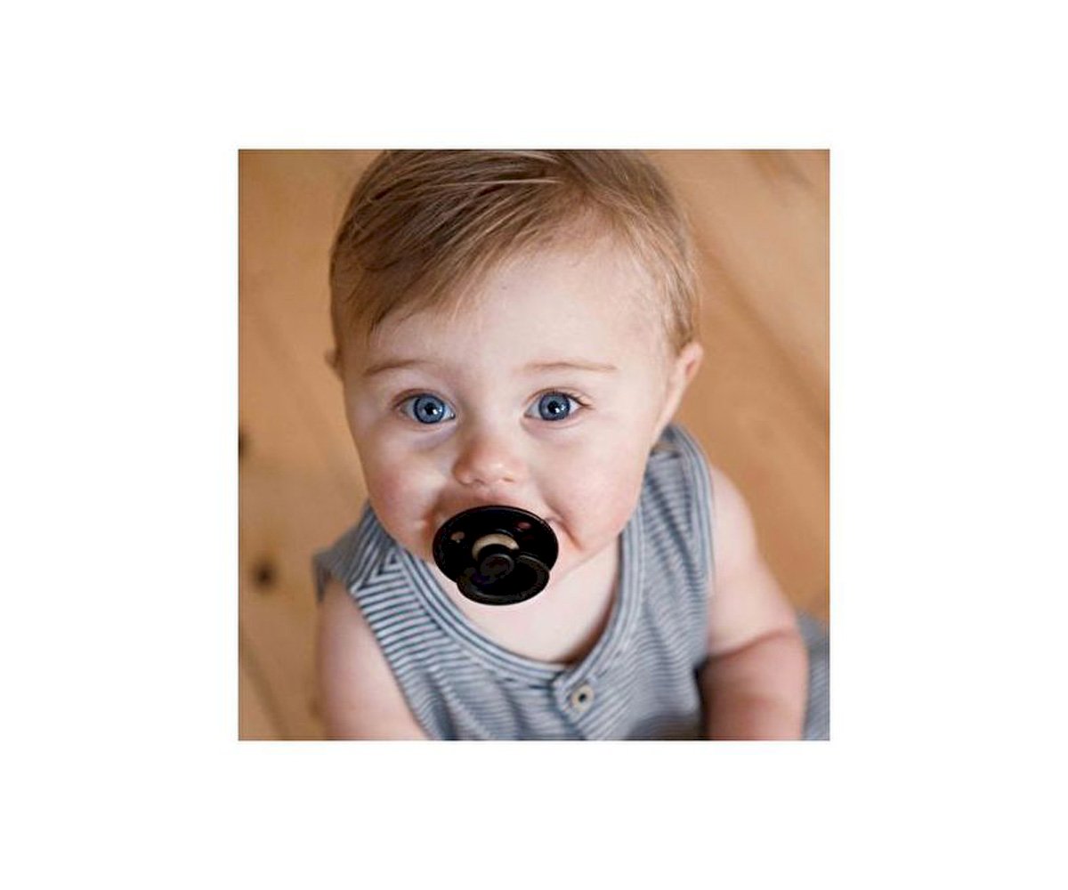 2 Succhietti BIBS Colour Round Black/White