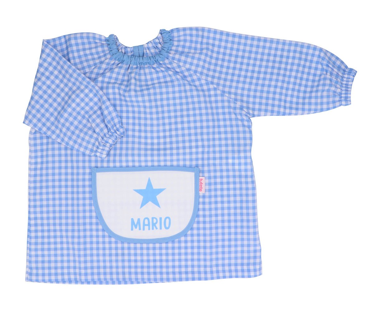 Babi con Bolsillo Central Estrella Azul Personalizado