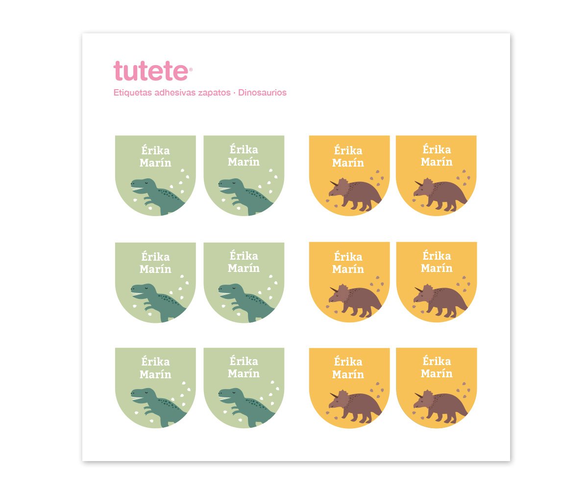 Pack Combinado Termo y Pegatinas Dinosaurios