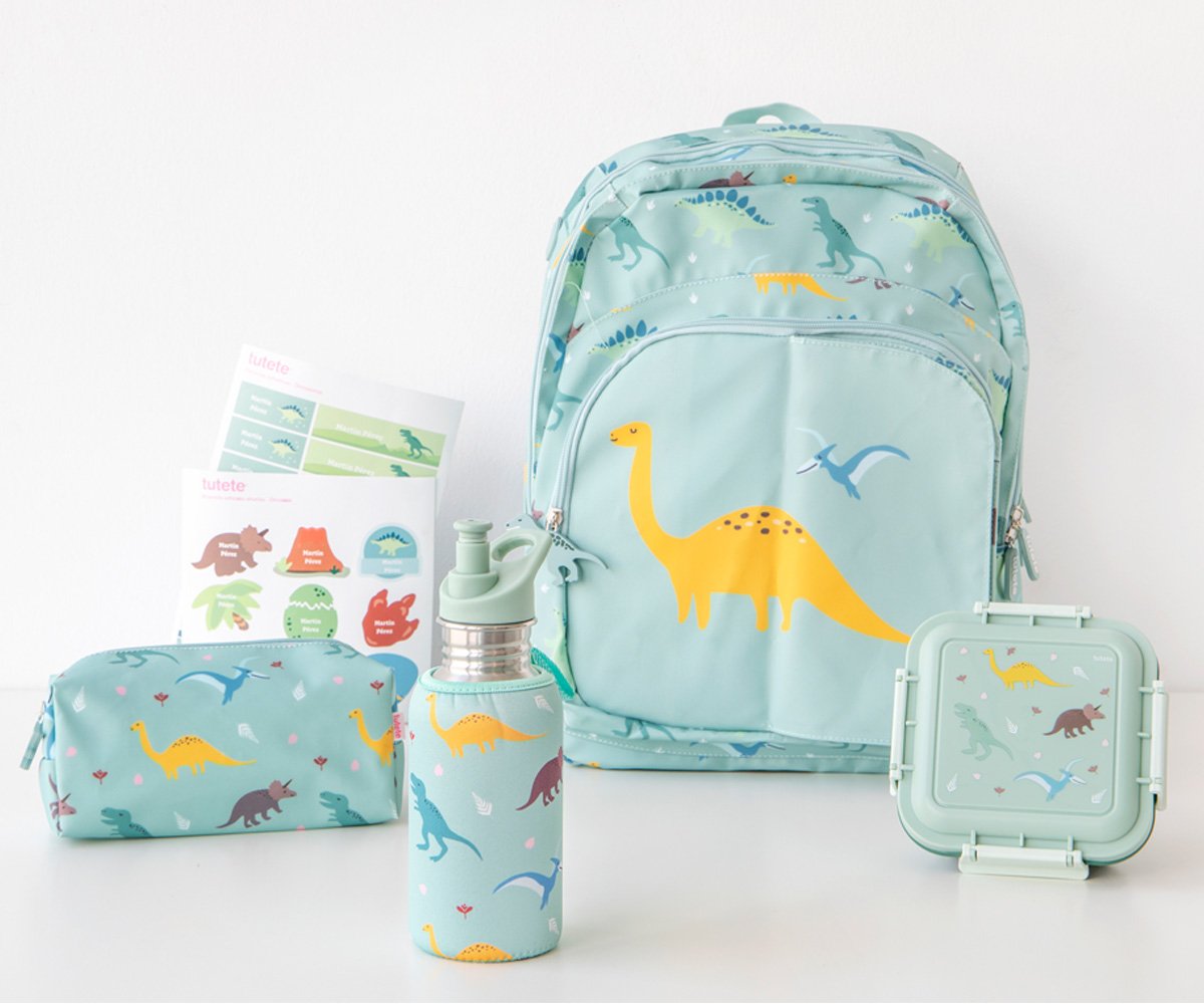 Pack Combinado Termo y Pegatinas Dinosaurios