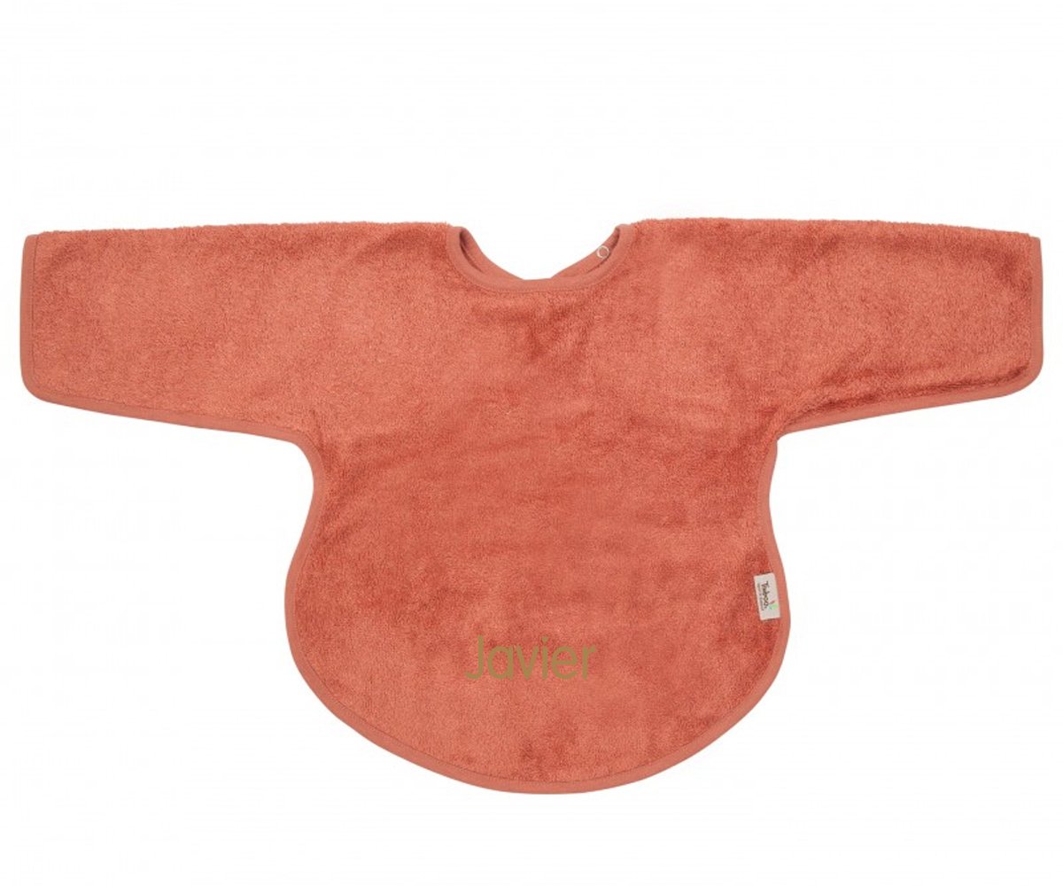 Babero con Mangas Timboo Apricot Blush Personalizable