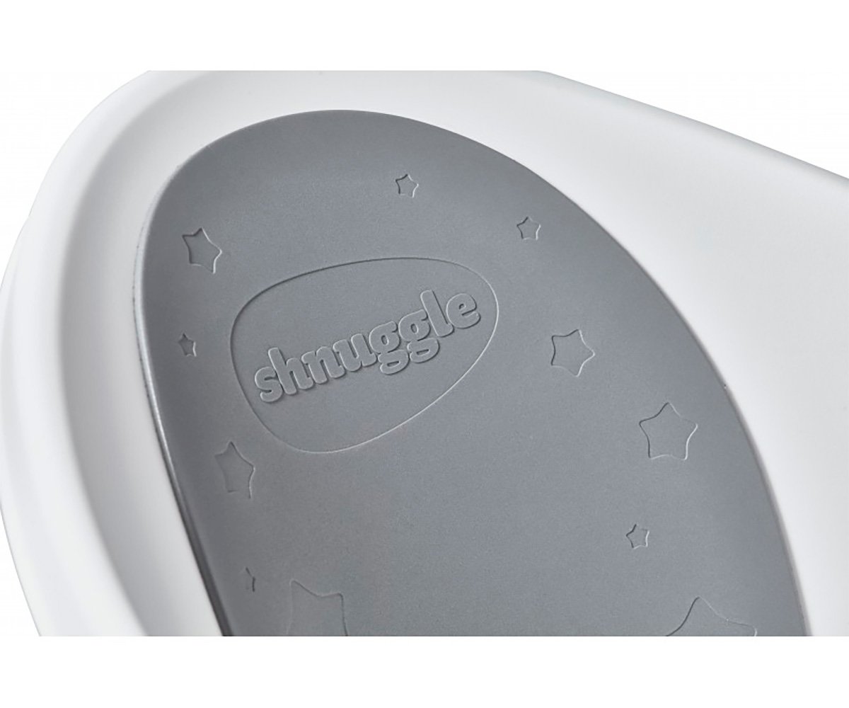 Baignoire à Dossier Gris Étoilé Shnuggle Blanc