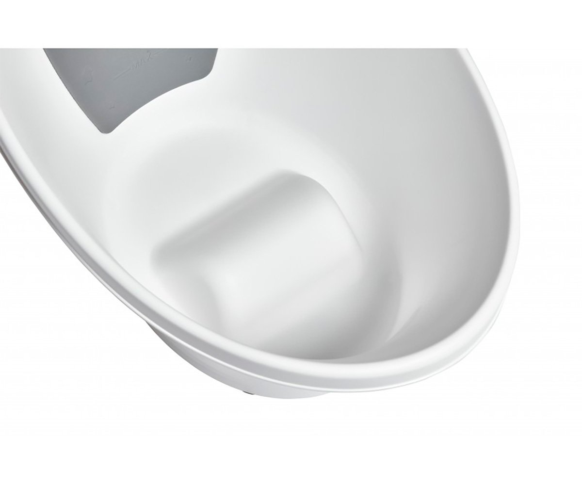 Baignoire à Dossier Gris Étoilé Shnuggle Blanc