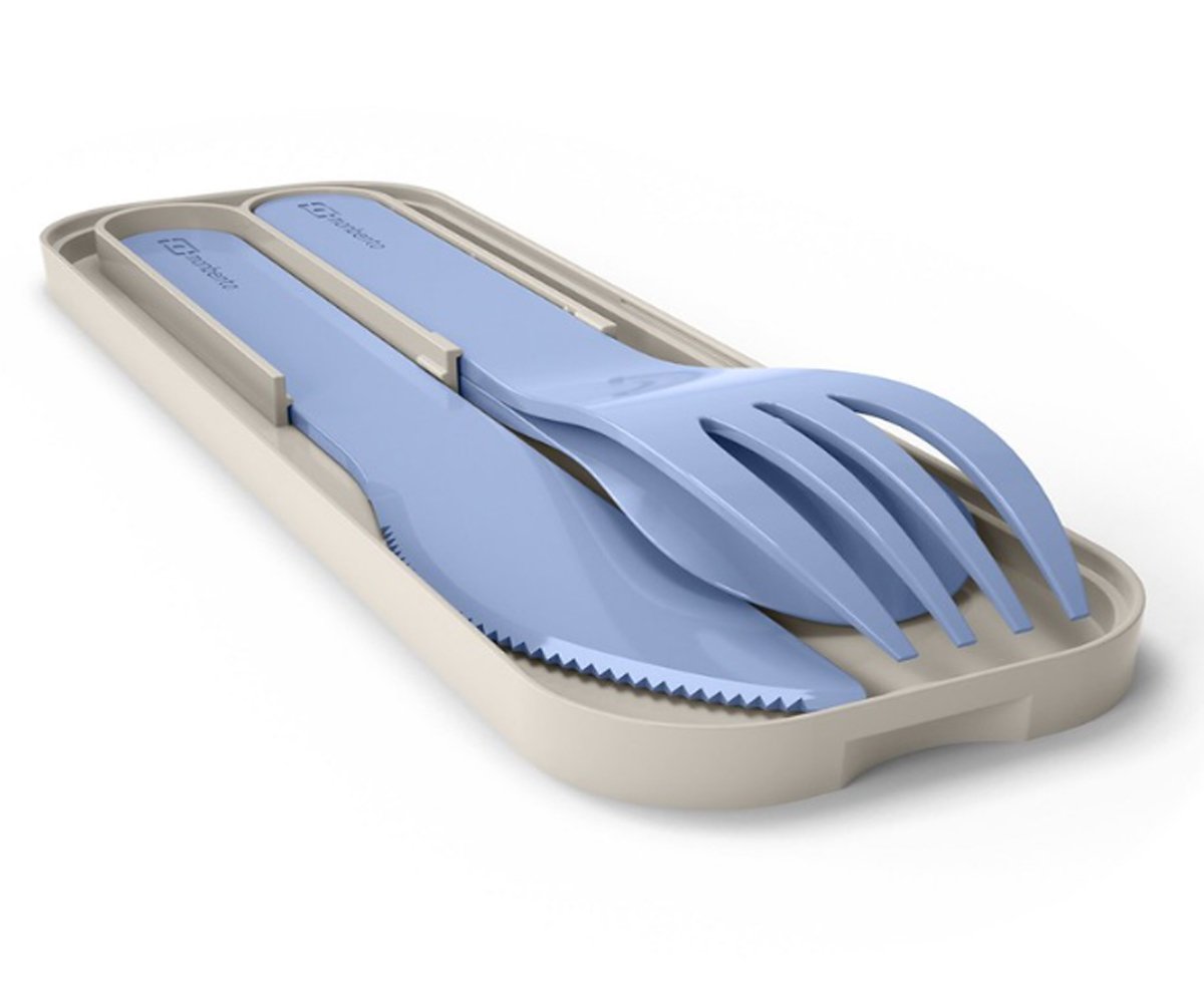Talheres de bolso biodegradáveis Infinity Blue