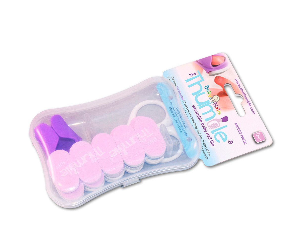 Kit Tijeras + Lima de Uñas + 20 Recambios para Bebé Baby Nails
