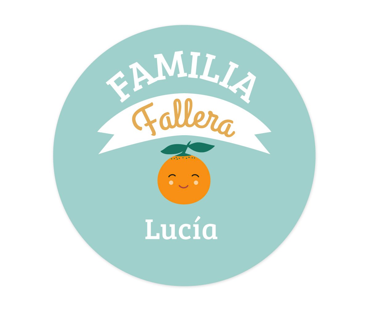 Imán Personalizado Bebé Familia Fallera