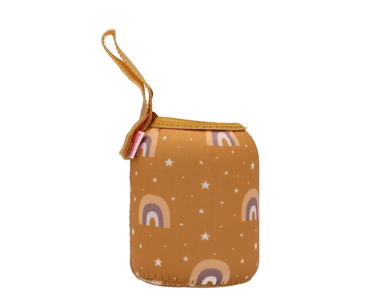 Housse en Néoprène Arc-en-ciel Moutarde 350ml Personnalisable