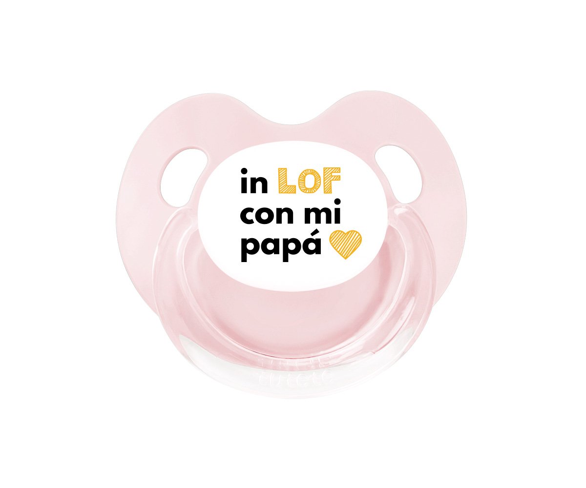 Chupete Retro Rosa In LOF Papá