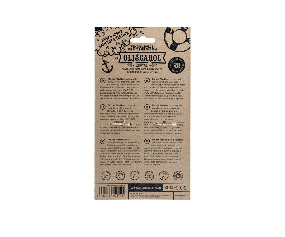 Pato de Baño Flo The Floatie Azul