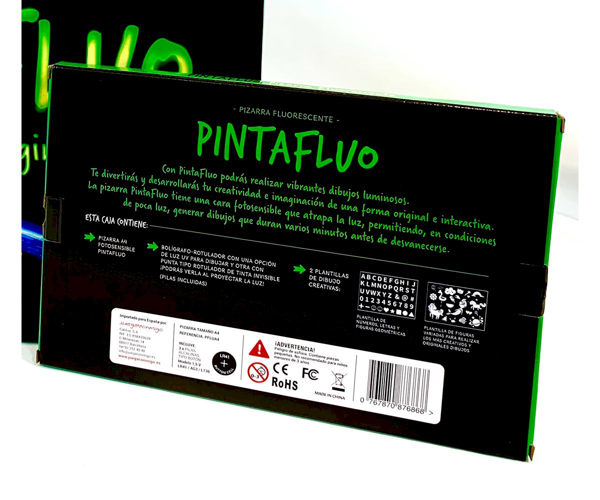 Pizarra Fluorescente Pintafluo A4