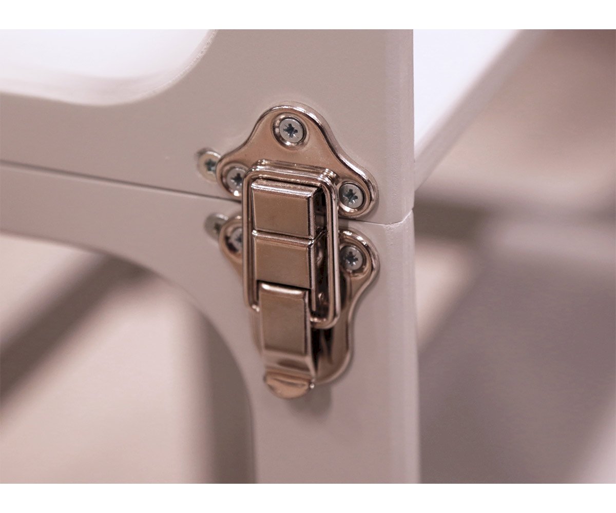 Torre Aprendizaje Montessori Mesa y Silla Blanco/Plateado