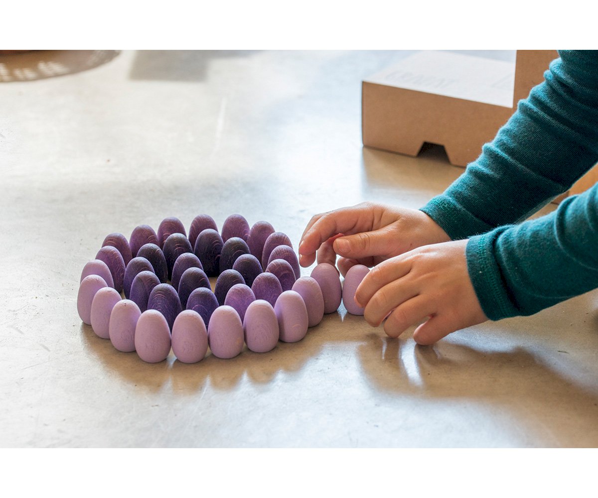 Mandalas Huevos Pequeños Malva