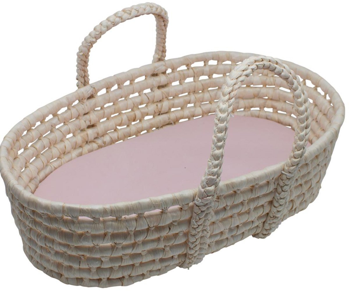 Cesta Capazo para Muñecas Sunset Pink