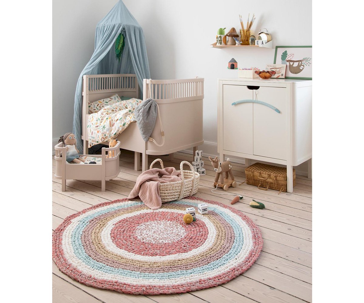 Cesta Capazo para Muñecas Sunset Pink