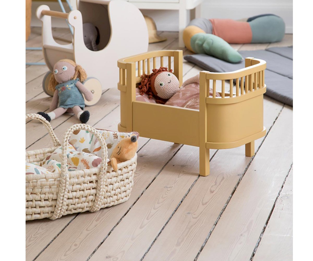 Cesta Capazo para Muñecas Sunset Pink