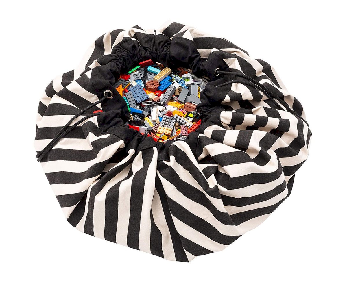 Saco Reversible Play & Go Noomad Stripes Black