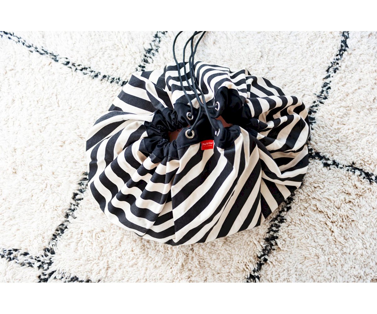 Saco Reversible Play & Go Noomad Stripes Black