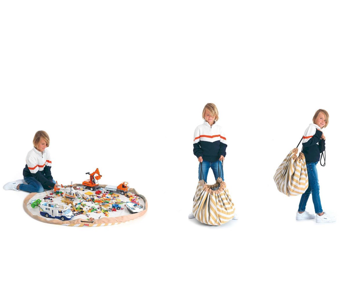 Sacco Play & Go Noomad Stripes Mustard