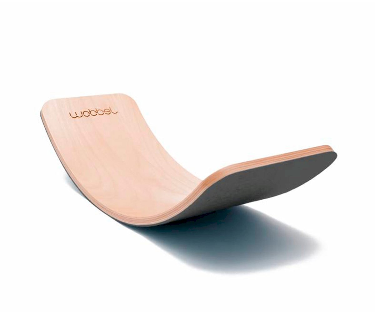 Tabla Curva Wobbel Original Madera Natural con Fieltro Mouse