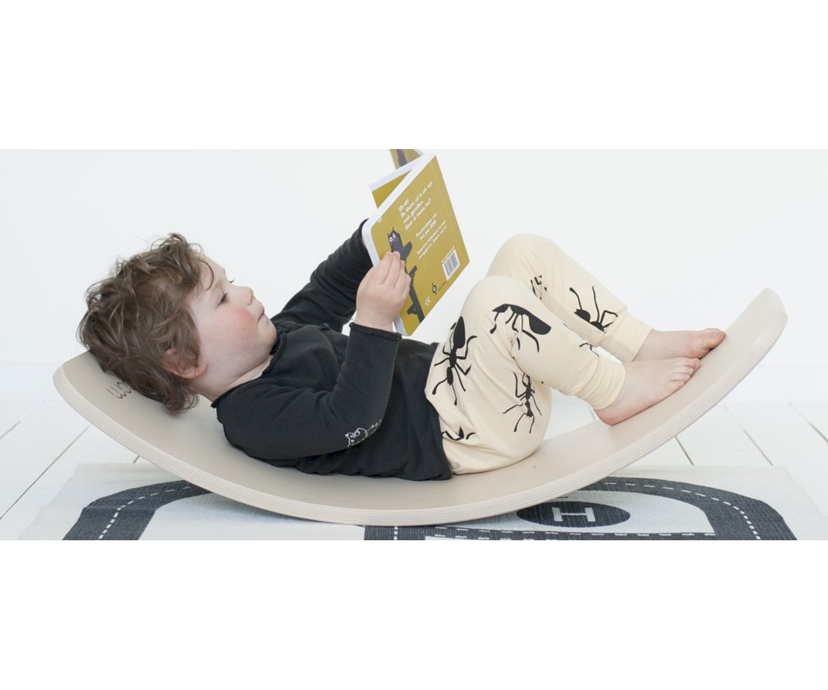 Tabla Curva Wobbel Original Madera Natural con Fieltro Mouse