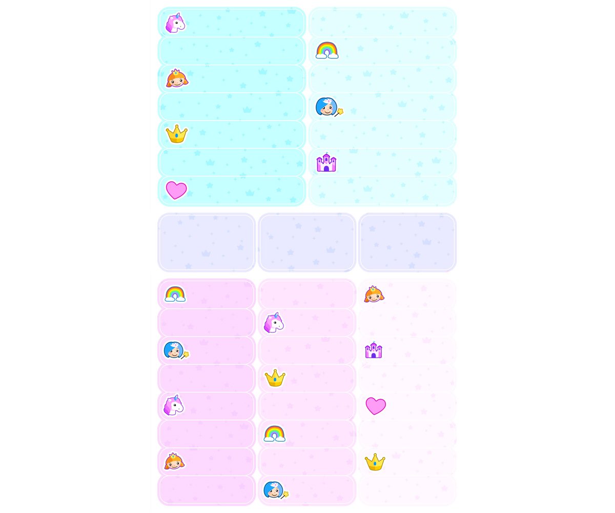 40 Pegatinas para Objetos \