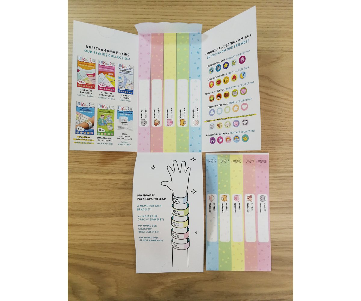 5 pulseiras de identificação Animais