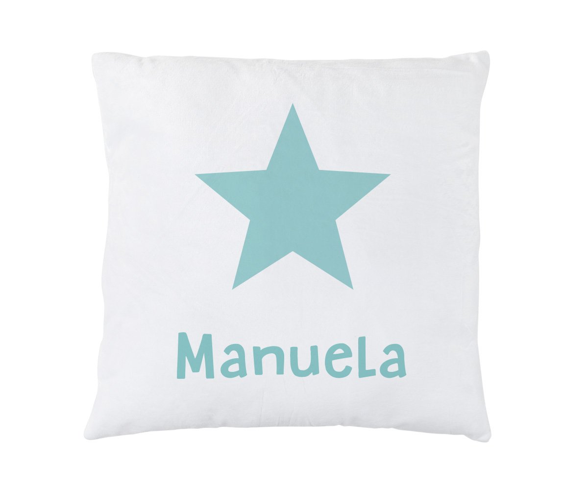 Cojín Personalizado Estrella Menta