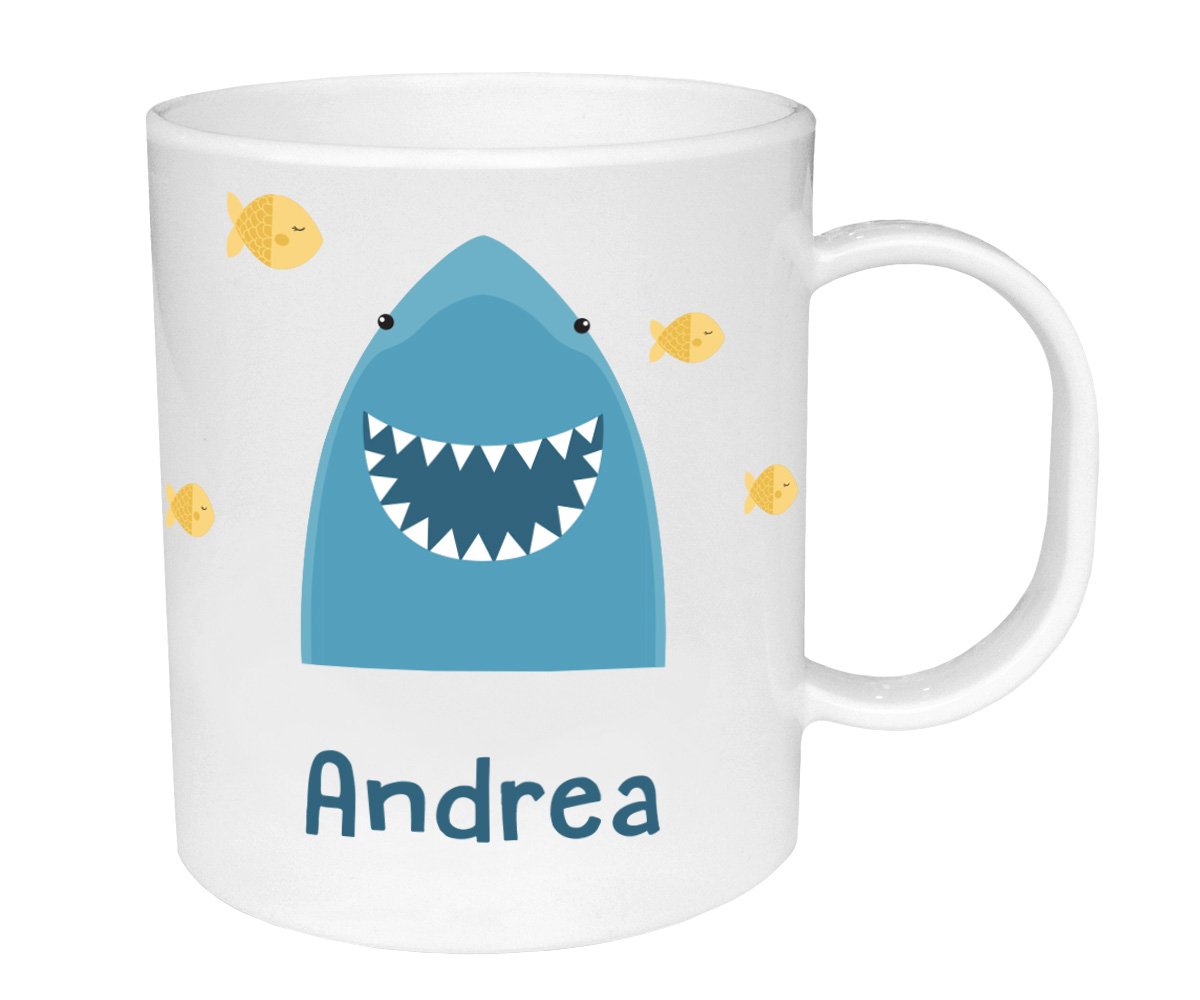 Taza de Plástico Personalizada Tiburón