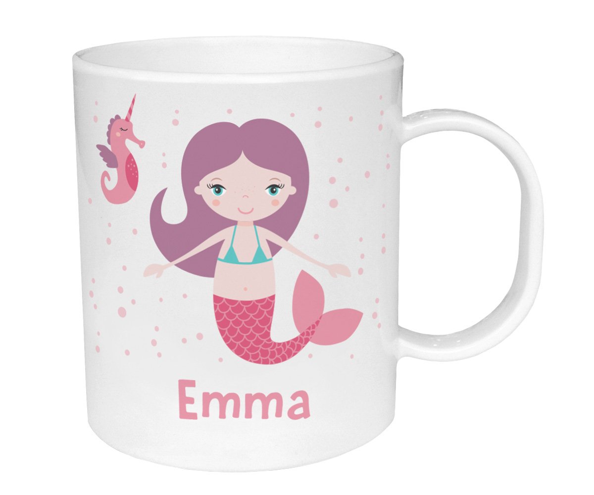 Taza de Plástico Personalizada Sirena