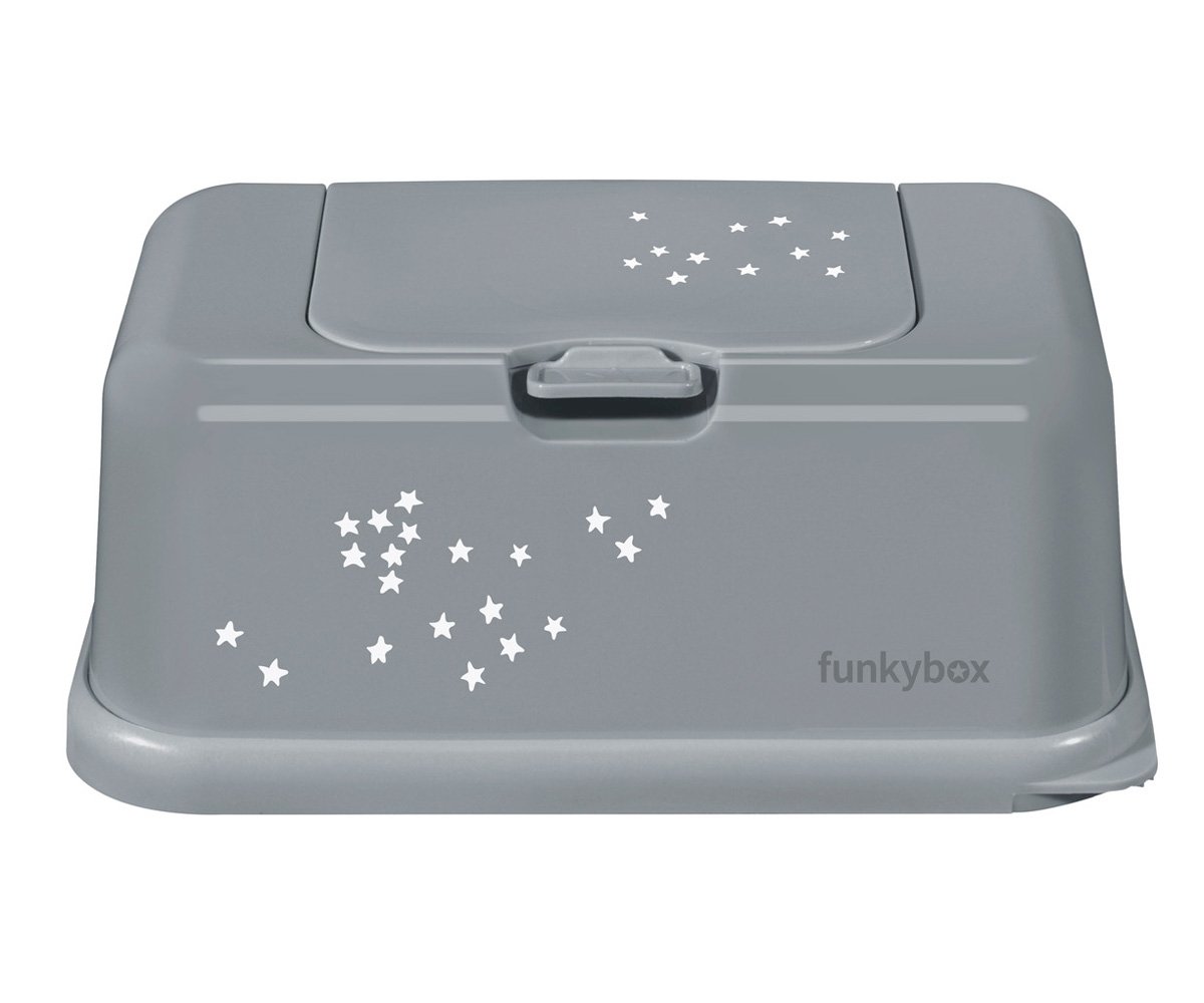 Boîte à Lingettes Funkybox Étoiles Argent
