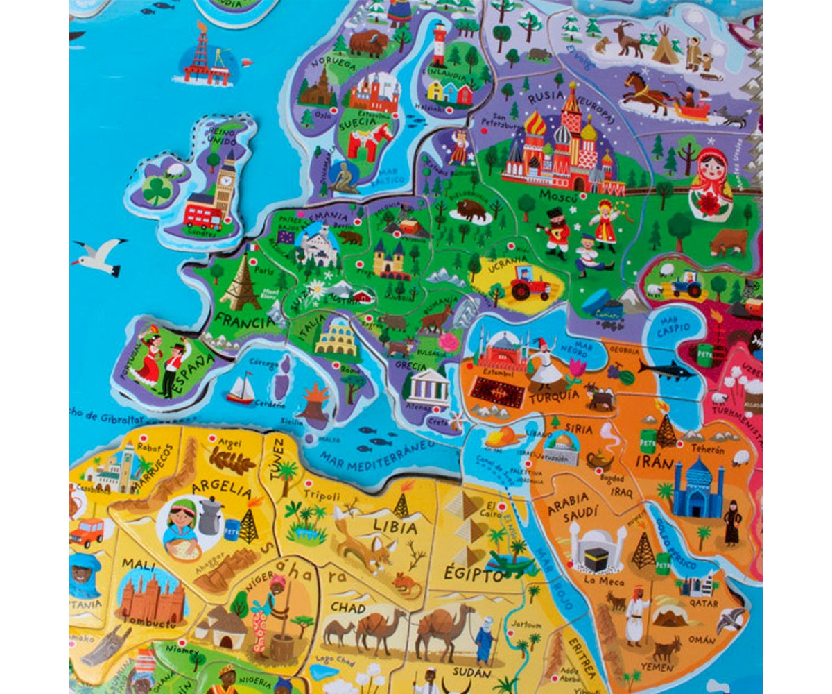 Puzzle Magnétique Carte du Monde