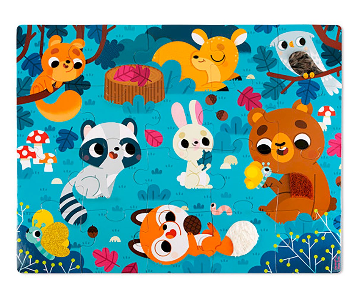 Puzzle Tattile Animali del Bosco