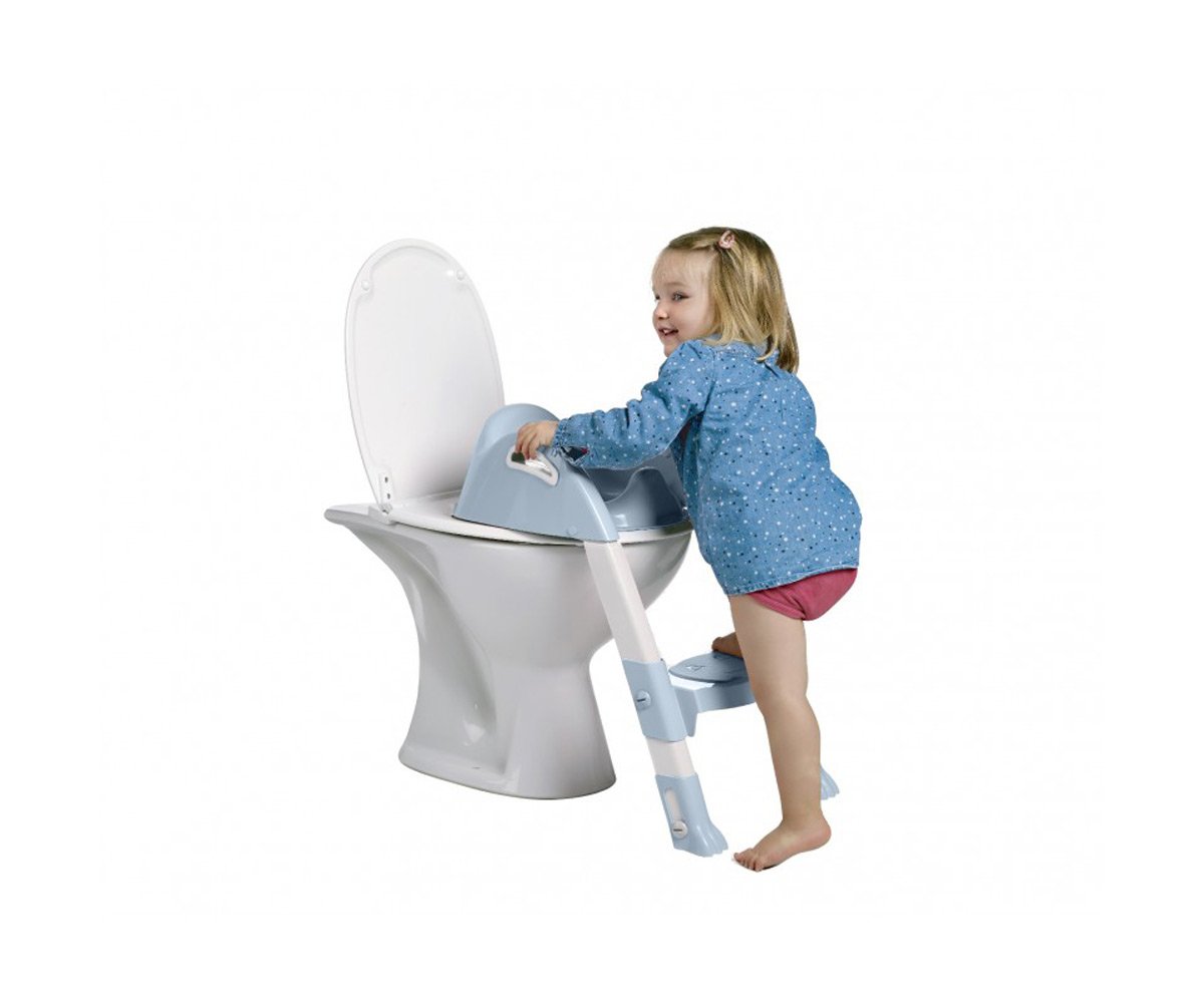 Reductor Baño con Escalón Kiddyloo Azul