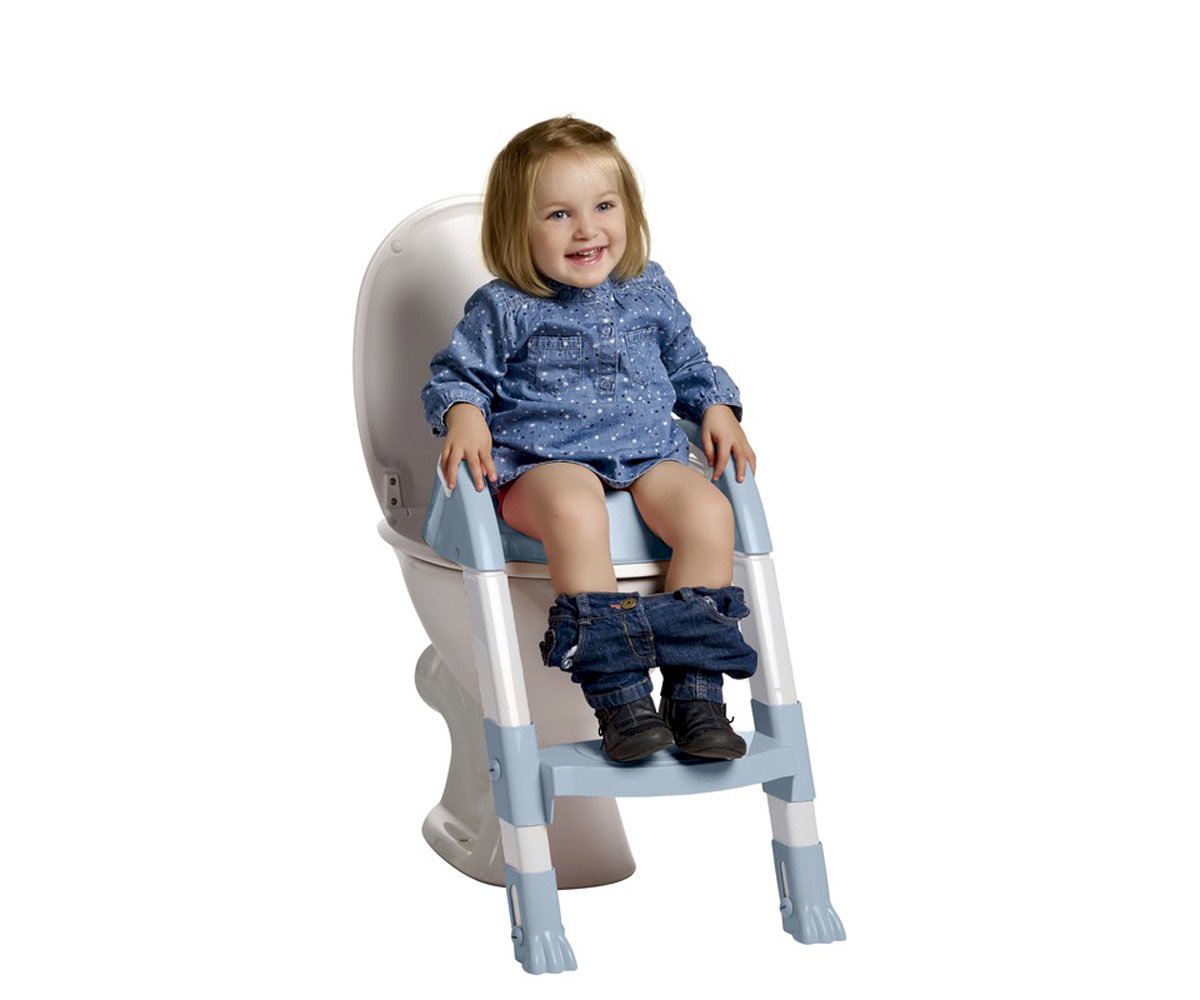 Reductor Baño con Escalón Kiddyloo Azul