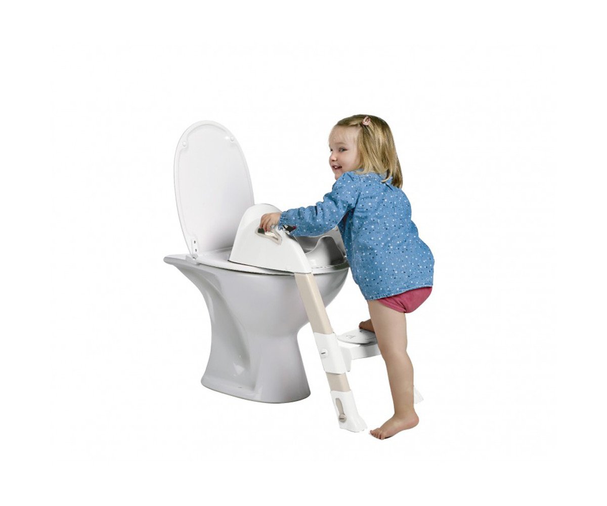Réducteur de Toilette avec Marche Kiddyloo Marron Glacé