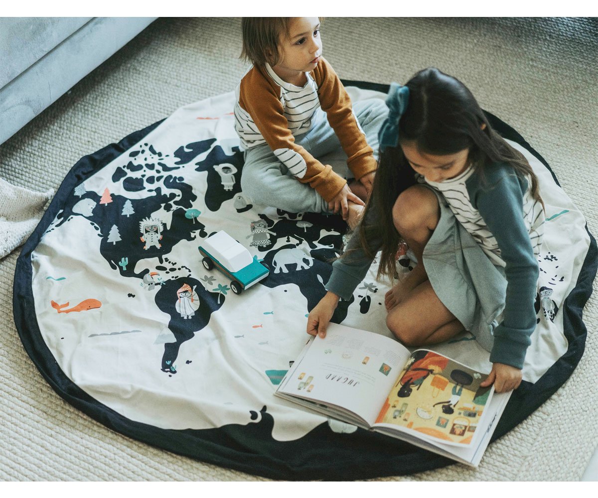 Saco Reversível Play & Go Noomad Worldmap